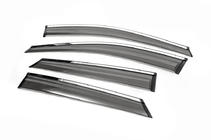 Hyundai IX-35 2010-2015 Chrome Window Deflectors (4 pcs, ABM) photo 2