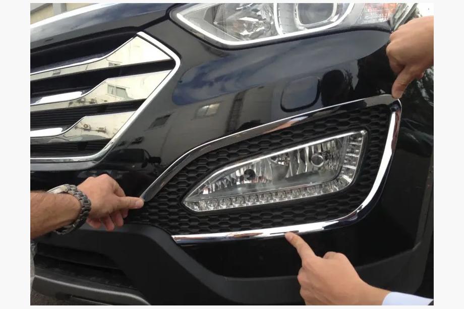 Hyundai Santa Fe 3 2012-2018 Fog Light Covers (2 pcs, ABS) Image