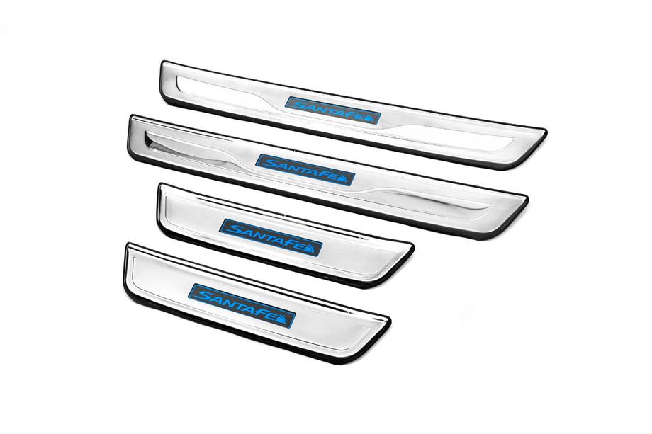 Hyundai Santa Fe 3 2012-2018 Libao LED Door Sill Plates (4pcs) Image