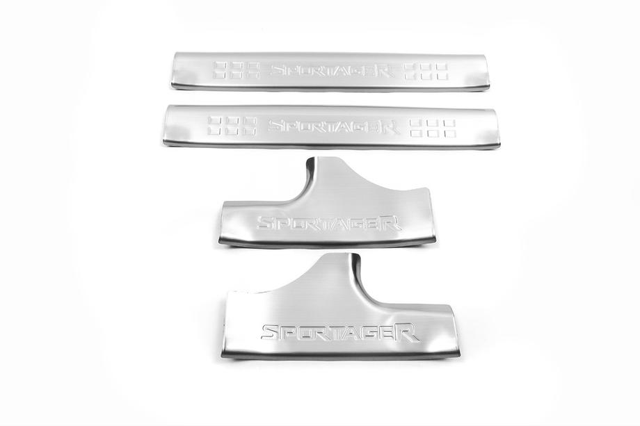 Kia Sportage 2010-2015 Libao Stainless Steel Inner Door Sill Protectors (4 pcs) Image