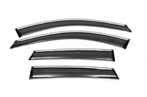 Mazda CX-5 2012-2017 Chrome Window Deflectors (4 pcs, Libao) photo 3