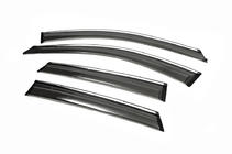 Mazda CX-5 2012-2017 Chrome Window Deflectors (4 pcs, Libao) photo 2