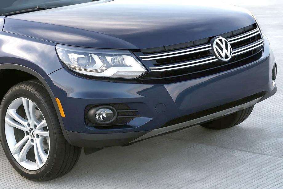 Volkswagen Tiguan 2007-2016 Front lip 2007-2010 (stainless steel) Photo 1