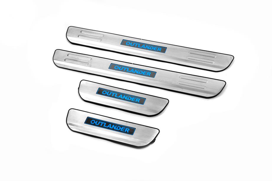 Mitsubishi Outlander 2012-2021 Door Sill Covers Libao (4pcs, Stainless Steel) Photo 2