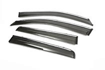 Mitsubishi Outlander 2012-2021 Chrome Window Deflectors (4 pcs, Libao) photo 3