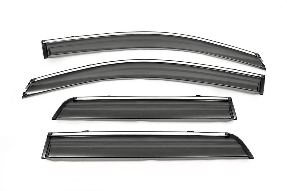 Mitsubishi ASX 2010-2023 Chrome Window Deflectors (4 pcs, Libao) Image