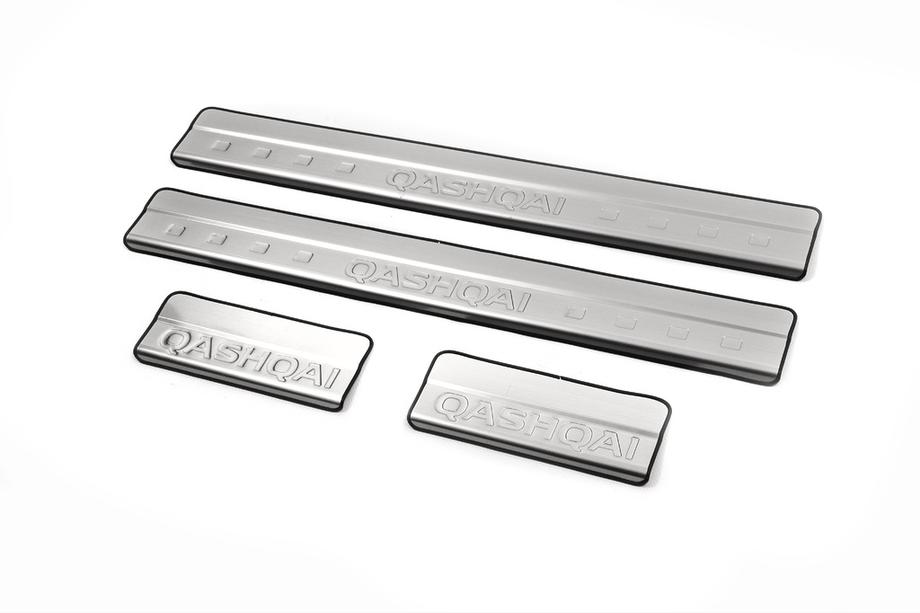 Nissan Qashqai 2010-2014 Door Sill Protectors Libao (4 pcs, Stainless Steel) Photo 2
