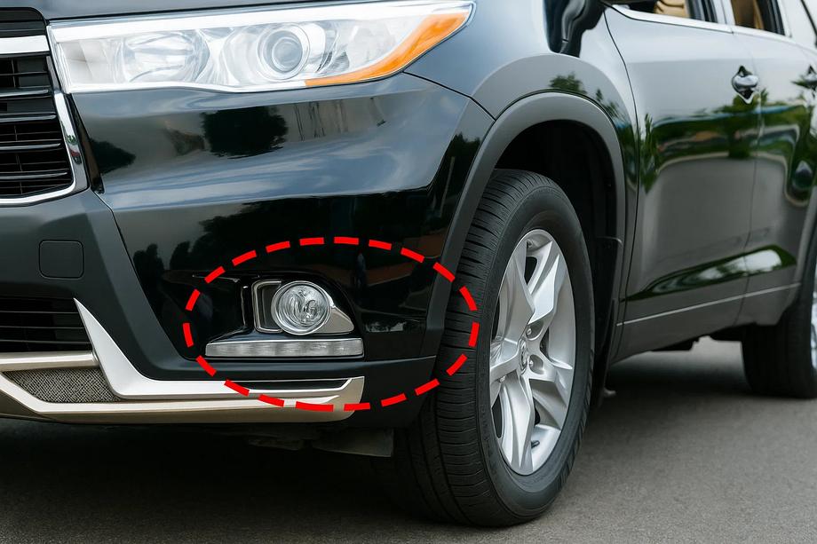 Toyota Highlander 2013-2019 Fog Light Covers Libao (2013-2016 ABS) Image