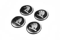 Skoda Stickers for wheel center caps 54mm (4pcs) photo 4
