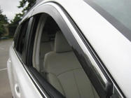 Subaru Outback 2009-2014 Window deflectors with chrome trim (4 pcs, Libao) photo 2