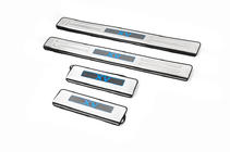 Subaru XV 2011-2017 Libao LED Door Sill Plates (4 pcs, Stainless Steel) photo 2