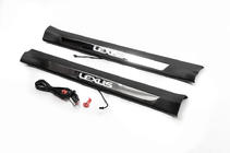 Lexus NX 2014-2021 Illuminated door sill protectors (2 pcs, plastic) photo 2