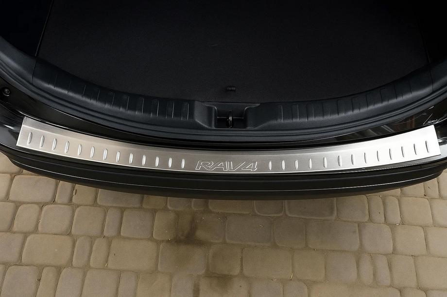Toyota Rav 4 2013-2018 Rear bumper protector Libao (2013-2016, stainless steel) Image