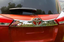 Toyota Rav 4 2013-2018 Chrome trim above license plate bumper Libao 2013-2016 stainless steel photo 2