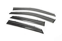 BYD S6 2010-2016 Chrome Window Deflectors (4 pcs, Libao) photo 2