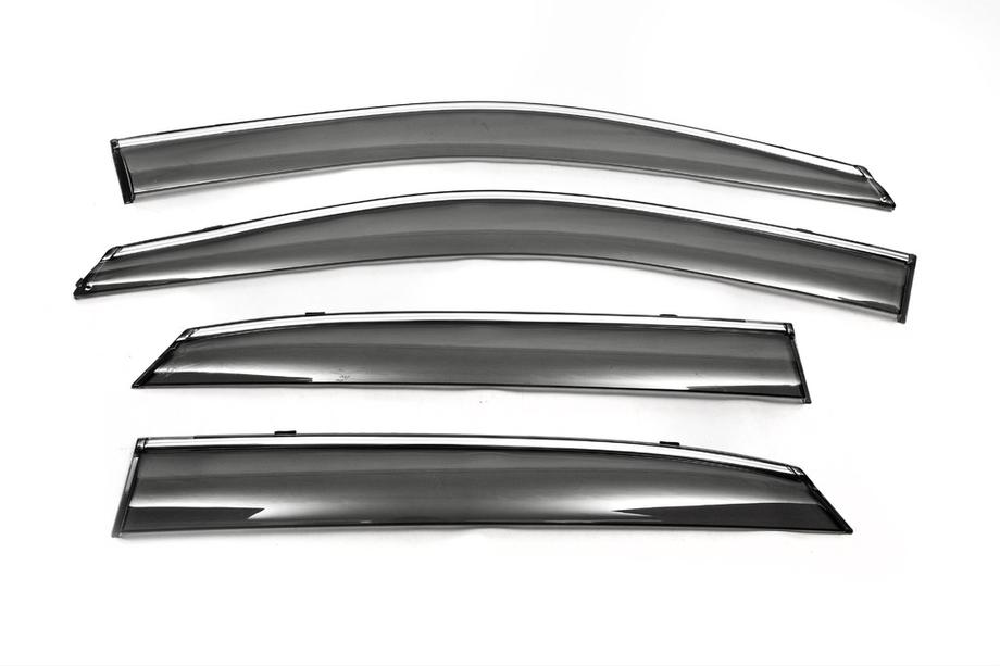 BYD S6 2010-2016 Chrome Window Deflectors (4 pcs, Libao) Image