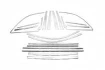Chery Tiggo 1 2005-2016 Full Window Trim 2010-2014 (4 pcs, Libao) photo 2