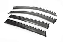 Chery Tiggo 5 2013- Chrome Window Deflectors (4 pcs, Libao) photo 2