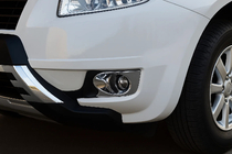 Geely Emgrand X7 2011- Chrome Fog Light Covers Libao (2 pcs, plastic) photo 3