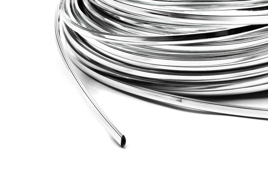 Chrome trim by the meter U-shaped sal19a (1 meter, 8.5 mm) Photo 1