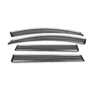 Window Deflectors with Chrome Trim 2012-2016 (4 pcs, Libao) GreatWall Haval H6 2011- photo 1