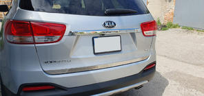 Kia Sorento III UM 2014-2020 Trunk trim above license plate Libao V2 (stainless steel) photo 1