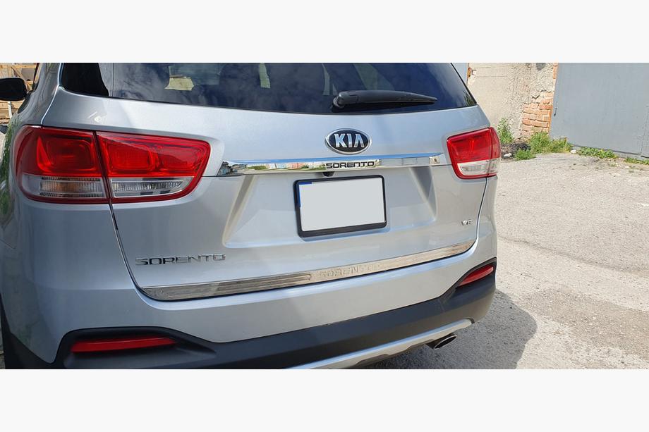 Kia Sorento III UM 2014-2020 Trunk trim above license plate Libao V2 (stainless steel) Image