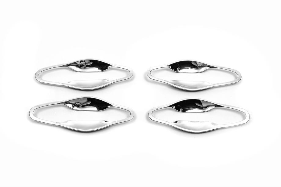Hyundai IX-35 2010-2015 Chrome Door Handle Surround Covers (4 pcs, ABS) Image