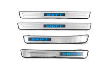Suzuki Swift 2010-2017 Libao LED Door Sill Plates (4 pcs, Stainless Steel) photo 1