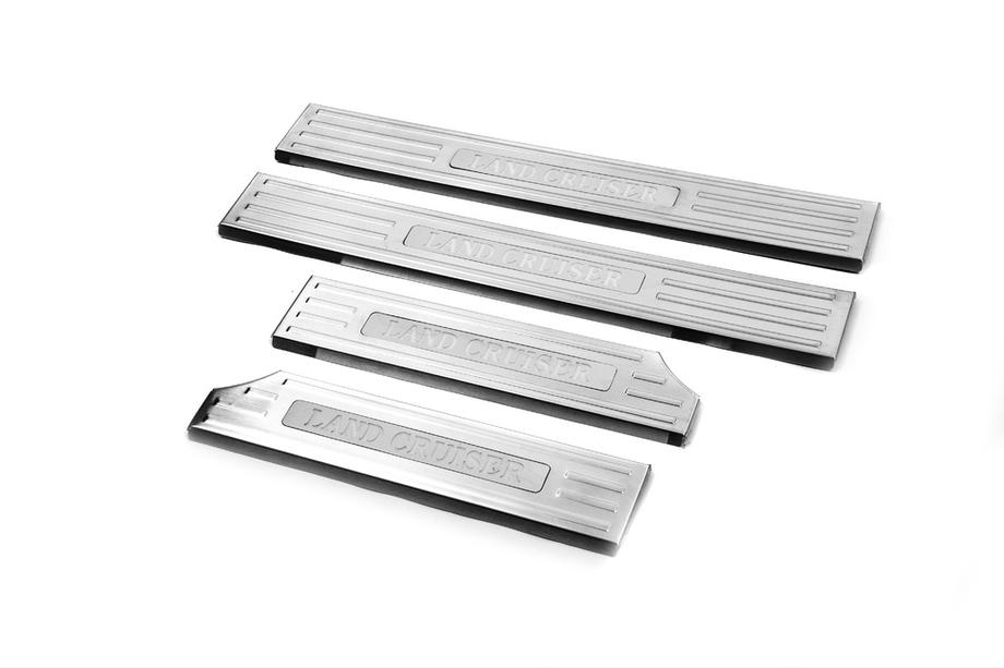Toyota Land Cruiser 200 2007-2021 Interior door sill covers Libao (4 pcs) Image