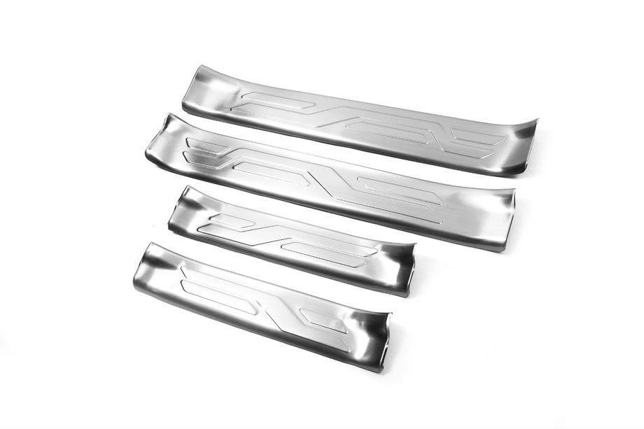 Chery Tiggo 5 2013- Libao Stainless Steel Inner Door Sill Protectors (4 pcs) Image