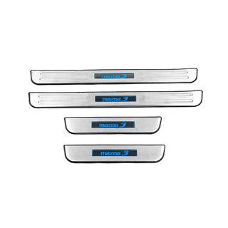 Libao LED Door Sill Plates (4 pcs, Stainless Steel) Mazda 3 2009-2013 photo 1