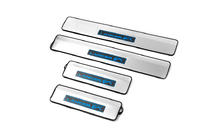 Mitsubishi Lancer X 2008- Door Sill Protectors (Libao Led, 4 pcs, Stainless Steel) photo 2