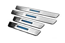 Toyota Camry 2011–2017 Door Sill Protectors (Libao Led, 4 pcs, Stainless Steel) photo 2