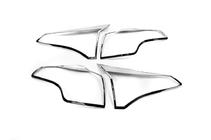Toyota Rav 4 2013-2018 Tail Light Covers Libao 2016-2019 (2 pcs, plastic) photo 3