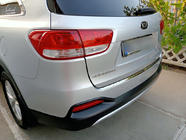 Kia Sorento III UM 2014-2020 Rear bumper protector stainless steel photo 6