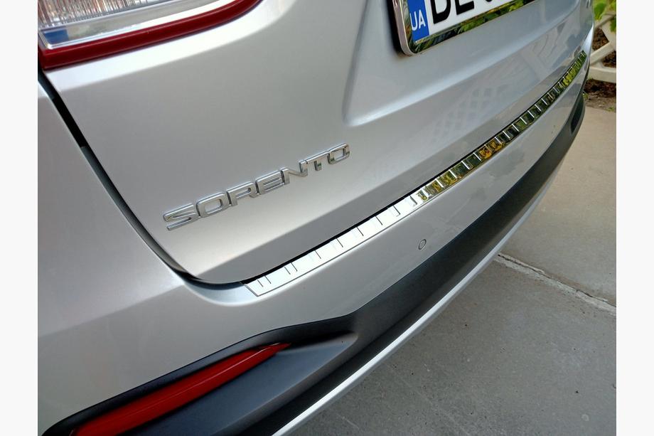 Kia Sorento III UM 2014-2020 Rear bumper protector stainless steel Image