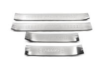 Toyota Land Cruiser Prado 150 2009-2023 Interior door sill protectors V2 (4 pcs, stainless steel) photo 1