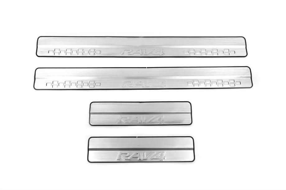 Toyota Rav 4 2013-2018 Door Sill Protectors Libao (4 pcs, Stainless Steel) Image