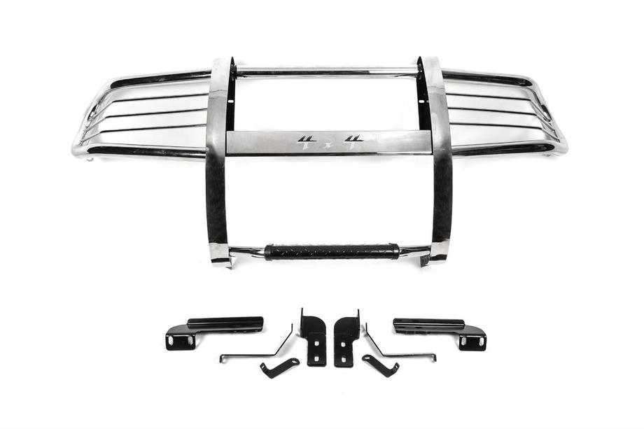 Toyota Land Cruiser 100 1998-2007 Bull Bar with Guard WINBO (Stainless Steel) Image