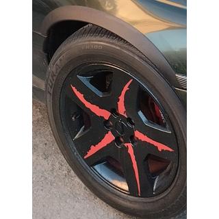 Fender flares (4 pcs, black, ABS plastic) Opel Omega B 1994-2003 photo 2