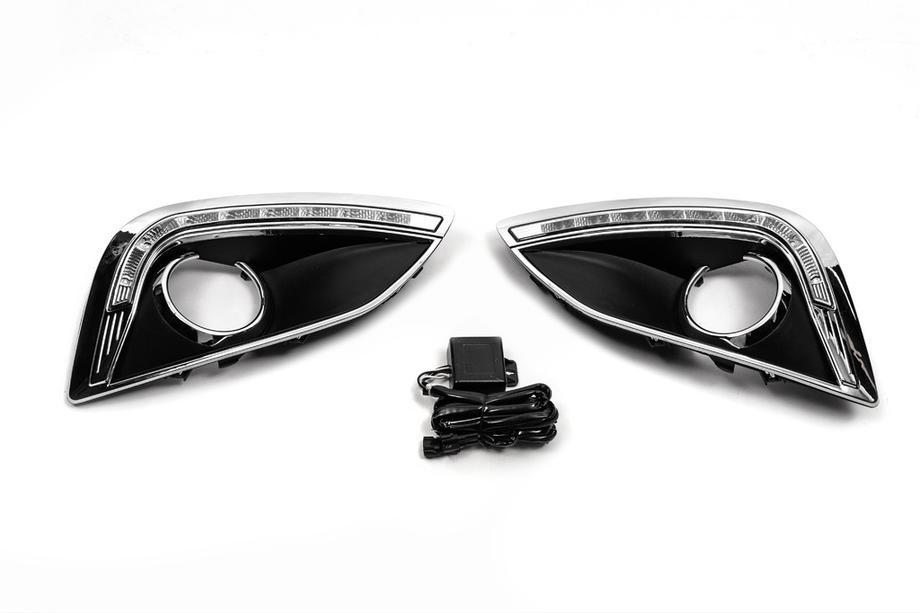 Hyundai IX-35 2010-2015 Fog Light Inserts (2 pcs, with LED) Image
