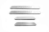 Volkswagen Touareg 2010-2018 Insert trims for OEM door sills (4 pcs) photo 1