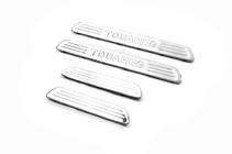 Volkswagen Touareg 2010-2018 Insert trims for OEM door sills (4 pcs) photo 2