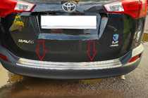 Toyota Rav 4 2013-2018 Trunk trim Libao V1 (2013-2016, stainless steel) photo 1