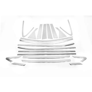 Full Window and Pillar Trim LIBAO (20 pcs, Stainless Steel) Hyundai IX-35 2010-2015 photo 2