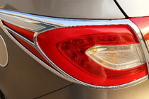 Hyundai IX-35 2010-2015 Chrome Tail Light Covers 2013-2015 (ABS) photo 1