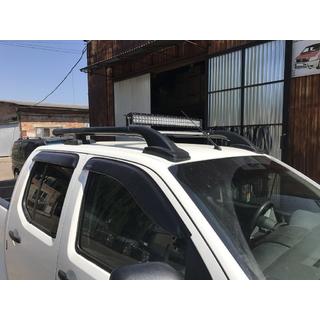 Roof rails with crossbars (2 pcs, black) Toyota Hilux 2006-2015 photo 2