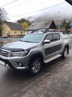 Toyota Hilux 2015- Roof rails with crossbars (2 pcs, Chrome) photo 1