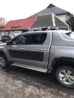 Toyota Hilux 2015- Roof rails with crossbars (2 pcs, Chrome) photo 3
